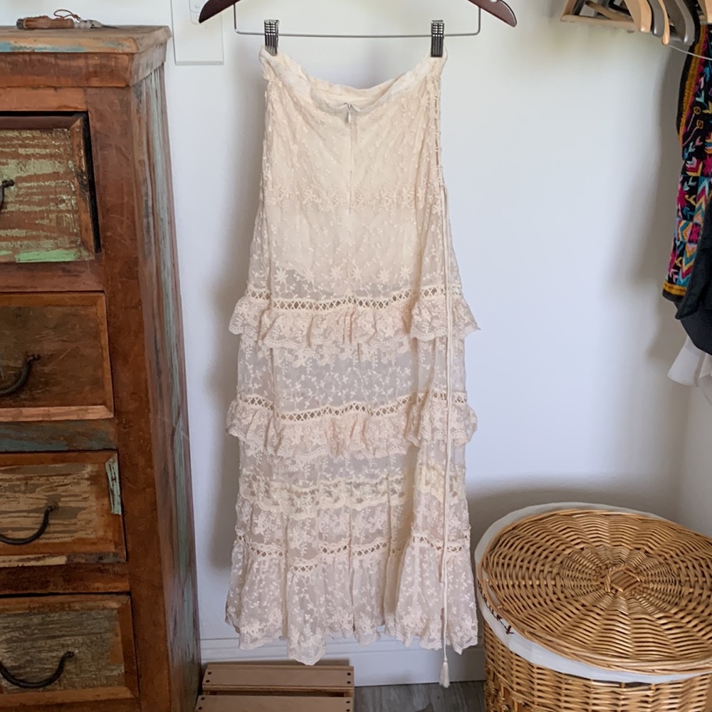 Spell sample Le gauze lace tiered skirt Small - Picture 2 of 13